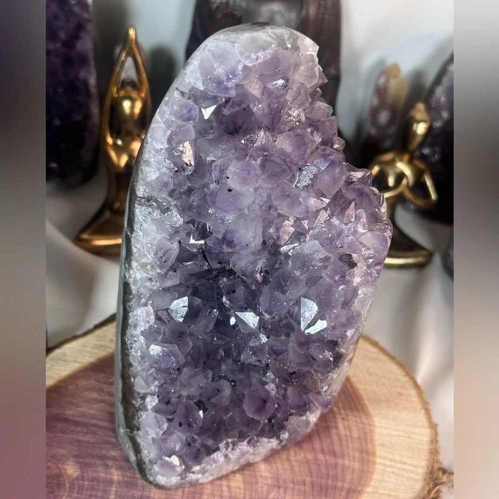Rainbow Amethyst Cutbase from Brazil